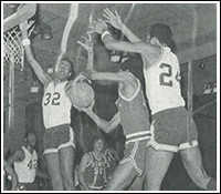 Chick Lyles and Dino Pierce Battle for Ball Control